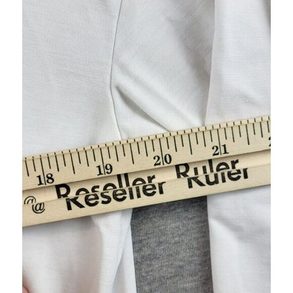 Athleta Women's Embody Twist-Front Top Size S White Athleisure Gym 3/4 sleeve‎ - Picture 4 of 9